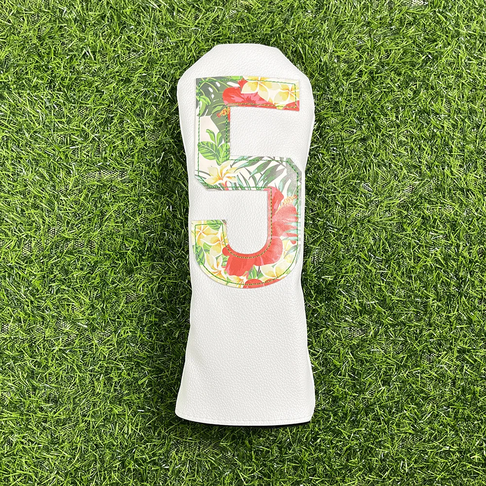 Golf Club Covers, Leather, Numbered, Driver, Fairway Wood, UT Hybrid, Head Covers, Set, Waterproof, Durable - view 5