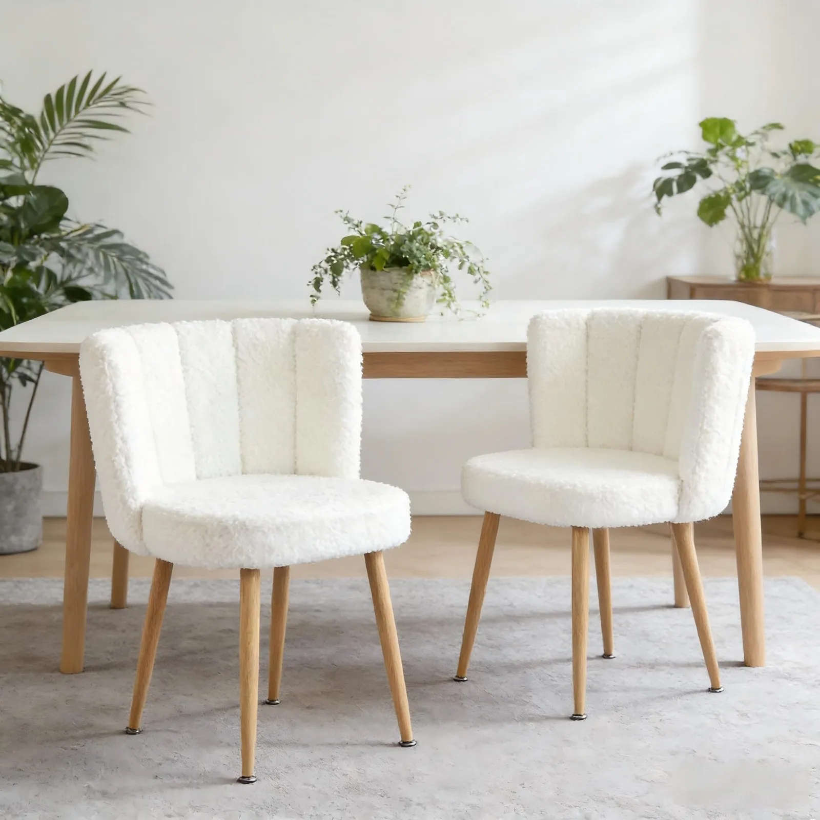 

Современные мягкие стулья (комплект из 2 шт.) для столовой, кухни, туалетного столика, кафе