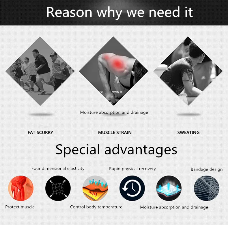 Compression Shirt Sports Top Man T-Shirt Gym Clothing Running Jogging Workout Training Fitness Exercise Shirt Camiseta Hombre