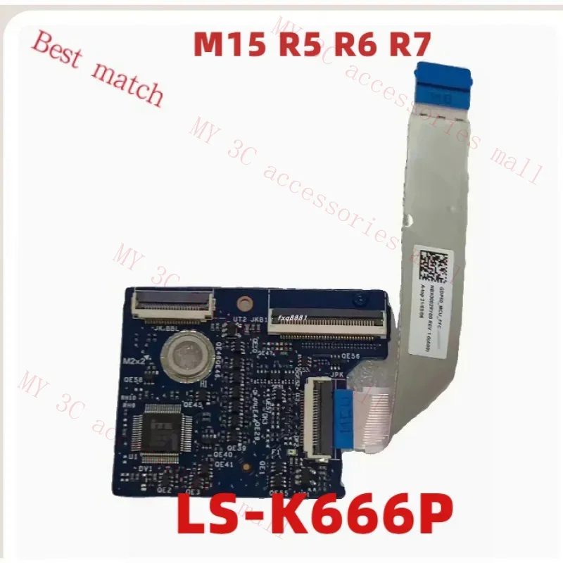 

0M1VNF для ноутбука DELL M15 R5 R6 R7 USB разъем для клавиатуры IO Board LS-K666P M1VNF