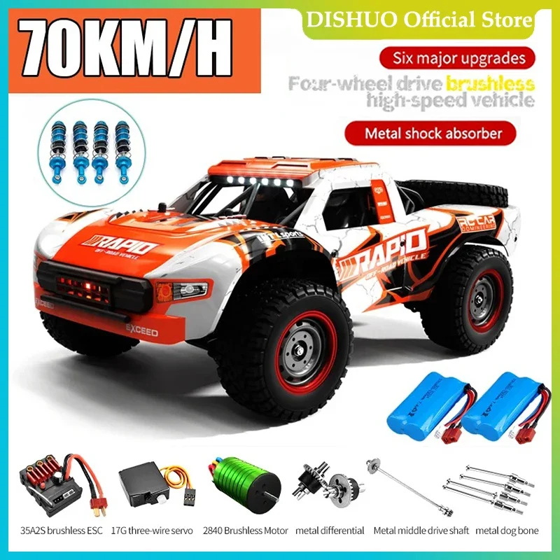 

Rc Car Off Road 4x4 50km/h or 70km/h High Speed Brushless Motor Monster Truck 1/16 Desert/Snow Racing Drift Cars Toys for Boys