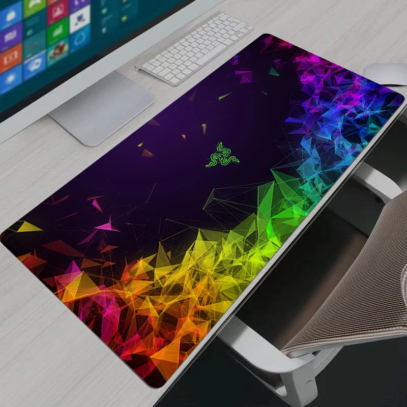 Novo razer mouse pad acessórios de jogos gabinete gamer pc computador mesa tapete grande xxl teclado tablet mousepad para lol