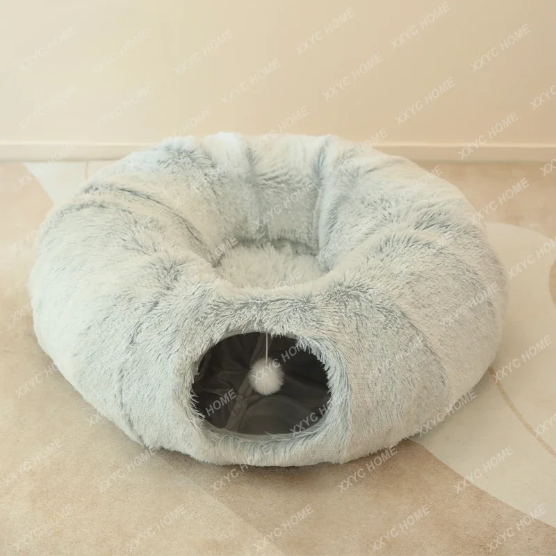 Cat Nest Closed Winter Cat Tunnel Thickened Removable and Washable Cat Nest Four Seasons Universal