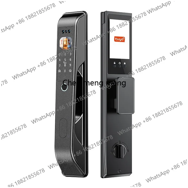AI graffiti smart door lock fingerprint lock facial recognition fingerprint password lock door anti-theft