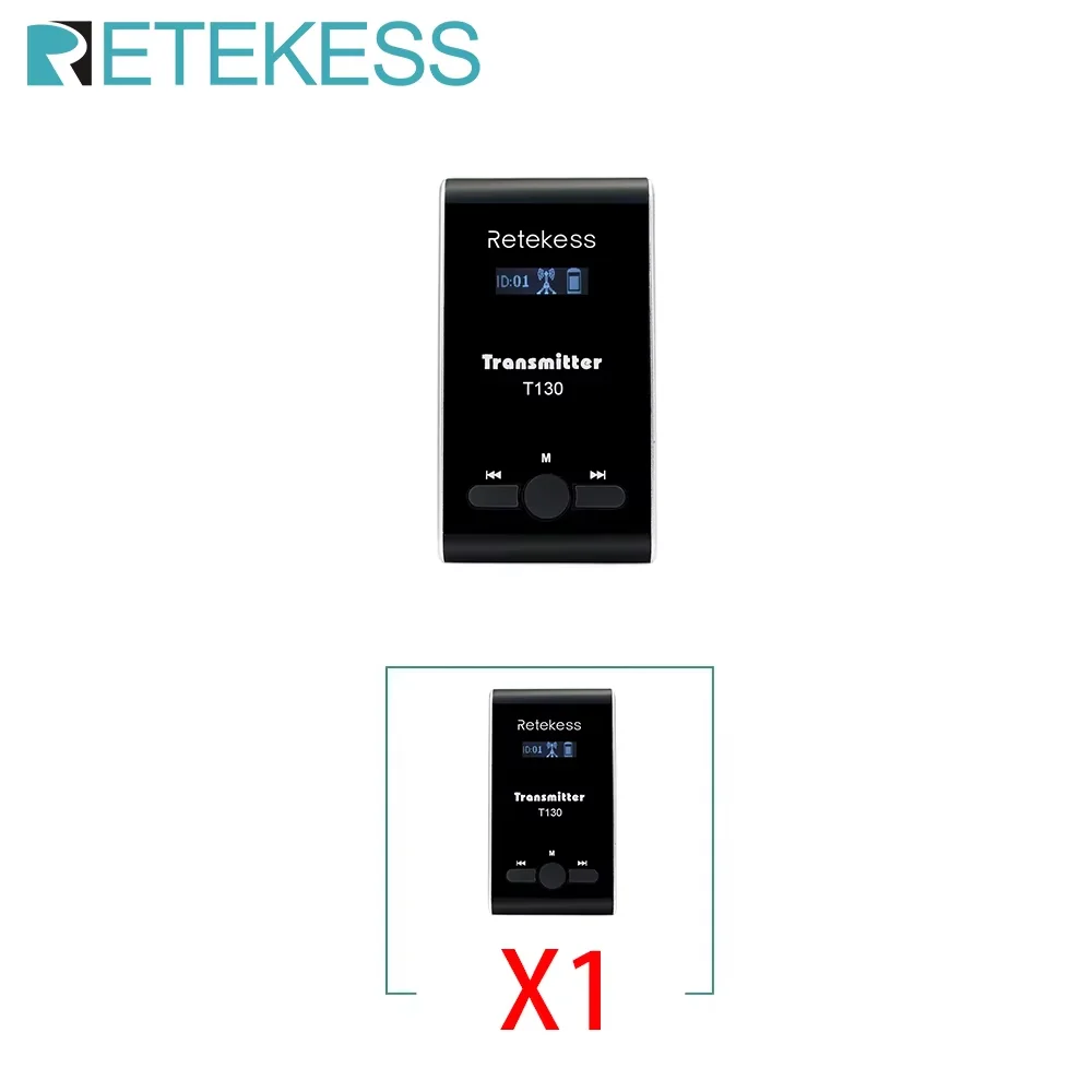 Retekess T130 T131 Tour Guide Accessories Tour Guide Wireless Audio System Wireless Audio Transmitter Receiver For Training
