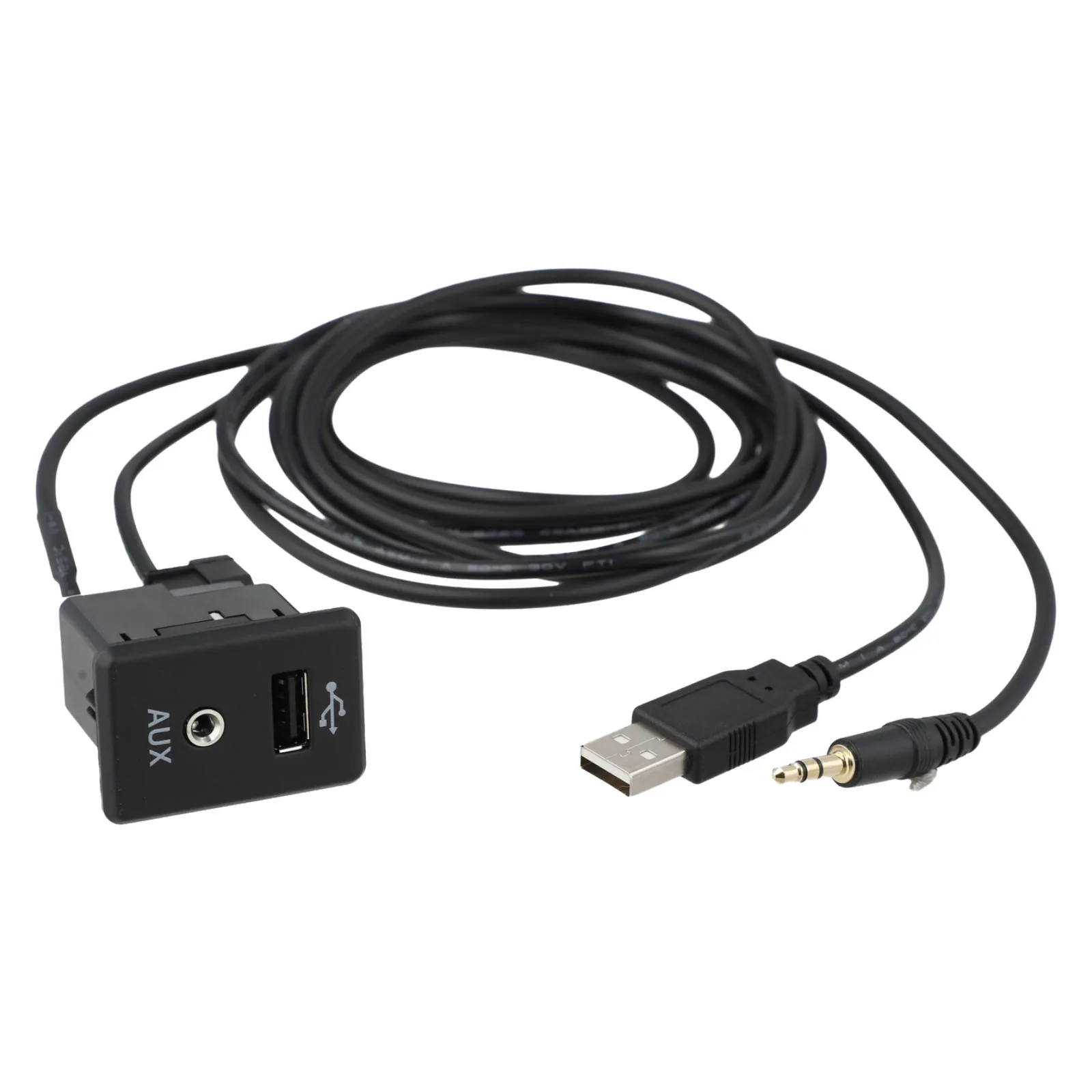 Car Stereo Adaptor Audio Interface Cable ABS Construction Car Accessories Direct Installation Quick Installation