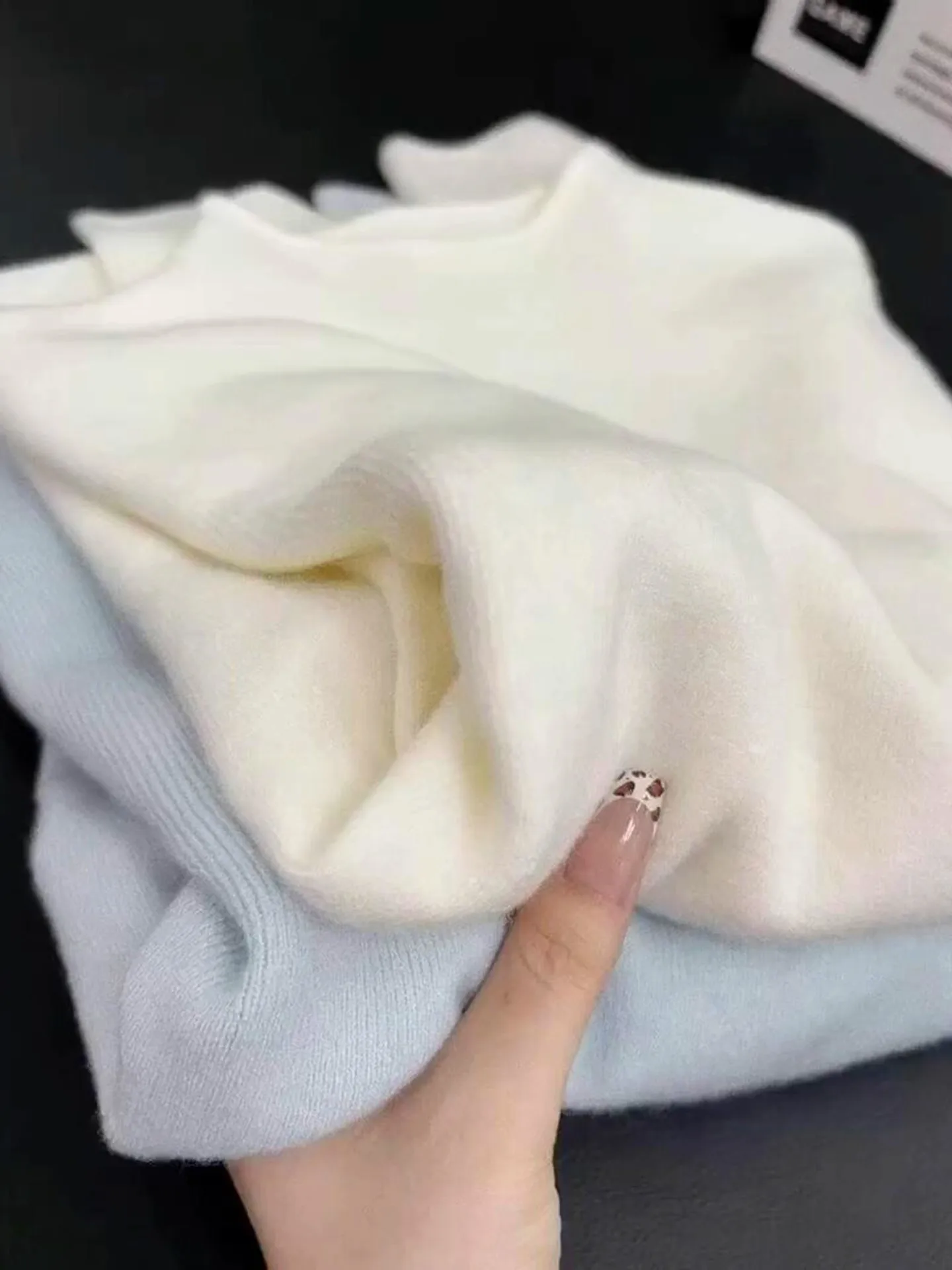 Women's Long Sleeve Knitted Sweater Slim Fit Base Layer Soft And Comfy Korean Style Breathable Skin-Friendly Daily Wear
