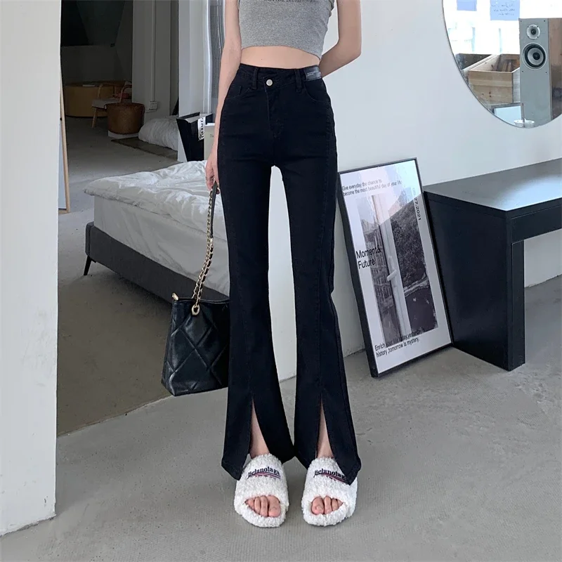 

New korean fashion casual Denim women Pants female vintage streetwear OL high waisted woman jeans dropshipping VAH6201