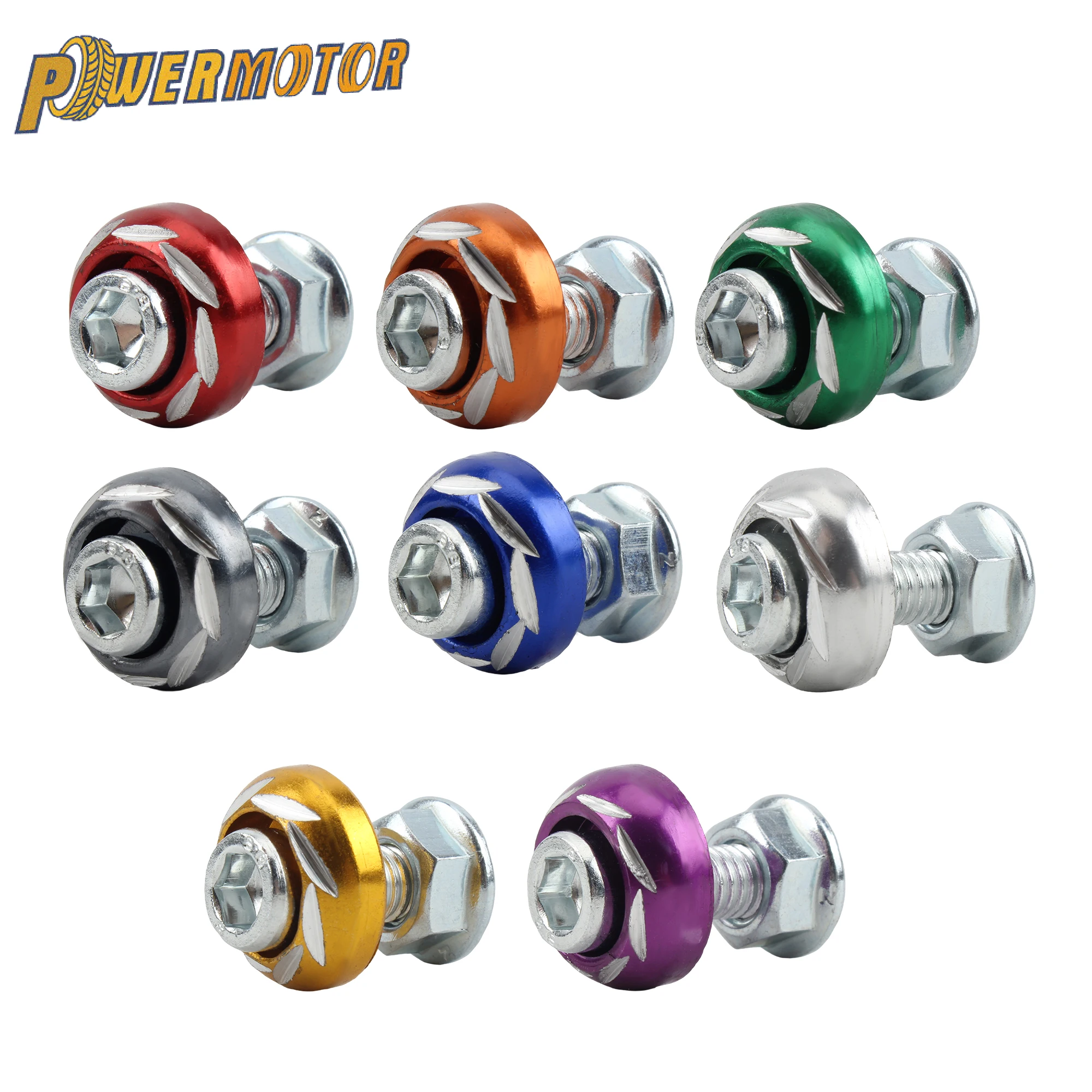Motorrad Universal 10 stücke Schraube Mutter CNC Aluminium Legierung Farbe Platte Coverset Cowling Unterlegscheibe Körper Abdeckung Teil Dirt Pit Bike