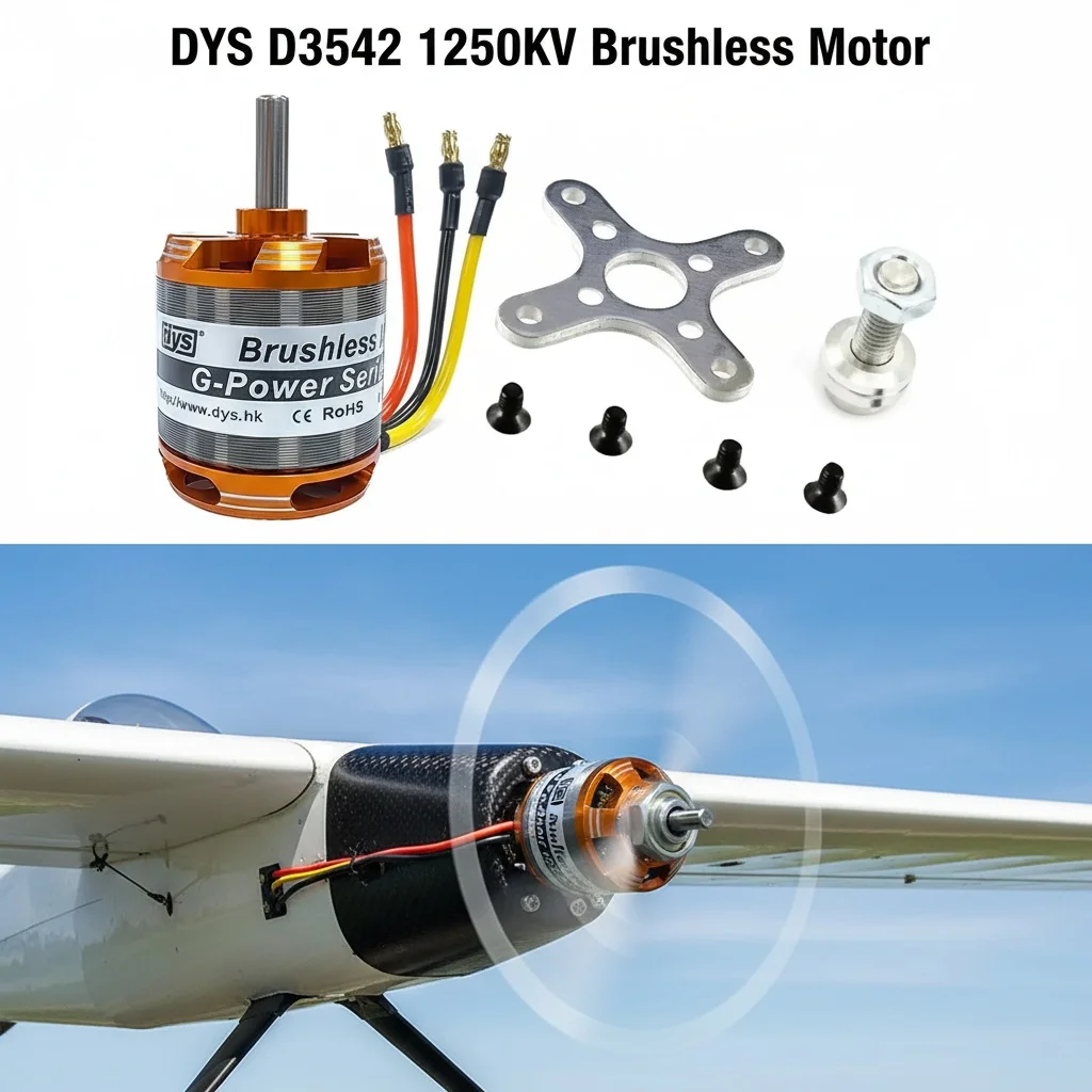 DYS D3542 1000KV 1250KV 1450KV Brushless Motor 3-5S For RC Fixed-wing / MultiCopter / QuadCopter / Multi-axis aircraft