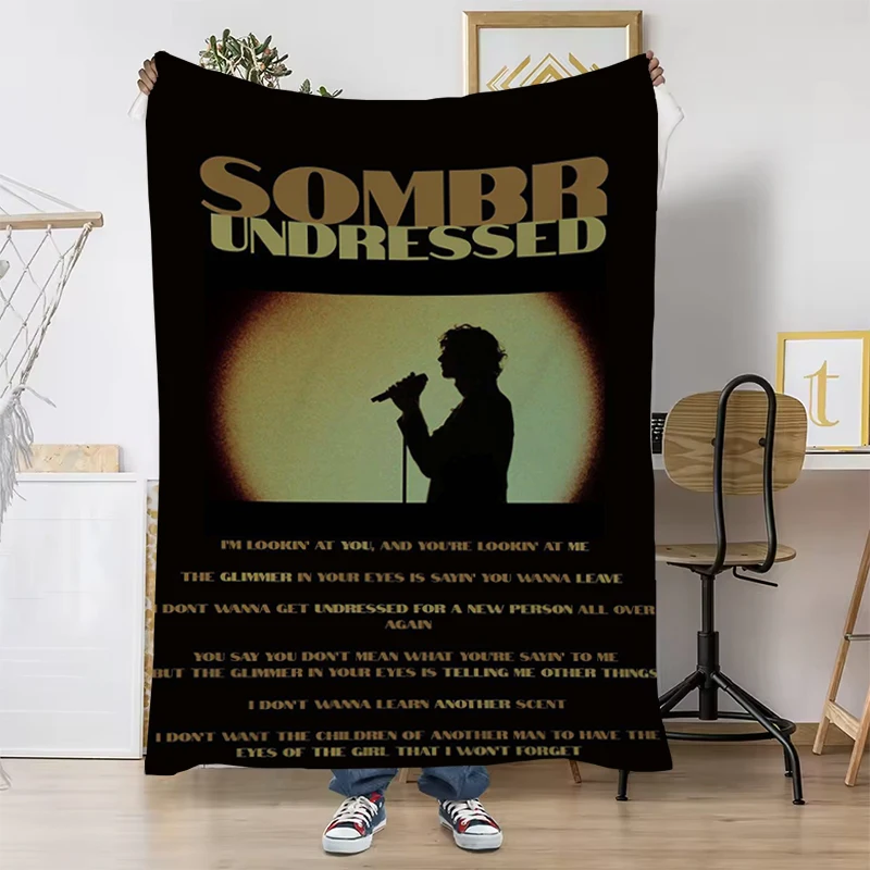 

Popularity Soars S-Sombr S Singer Blanket Fluffy Soft Blankets for Decorative Sofa King Lid Luxury Designer Bedding Catnap Downy