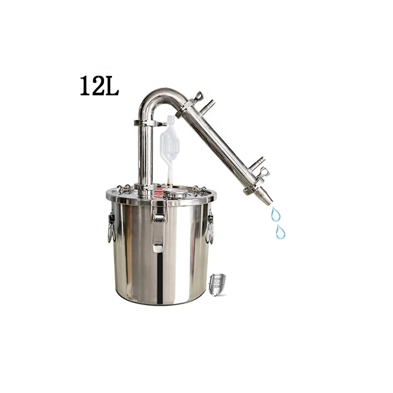 12L 304 Stainless Steel Micro-distillation Unit for Personal Production of Rose Hydrosol Extractors