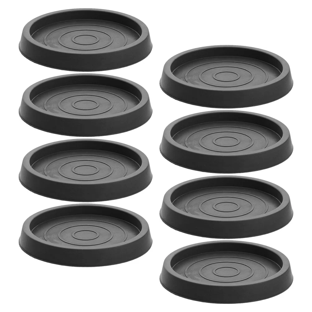 8 Pcs Furniture Mat Anti Slip Pads Chair Leg Coaster Cups Foot Accessories Round Coasters Rubber for Table