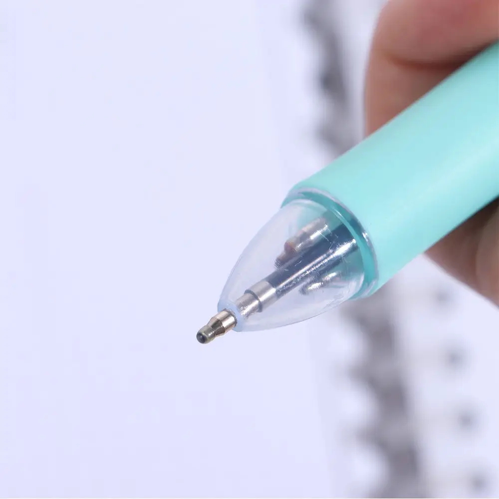 

4pcs 4 Colors Ball Pen Multicolor Ballpoint Pens 1 Automatic Pencil 5 in 1 Multicolor Retractable Pen Soft Rubber Grip