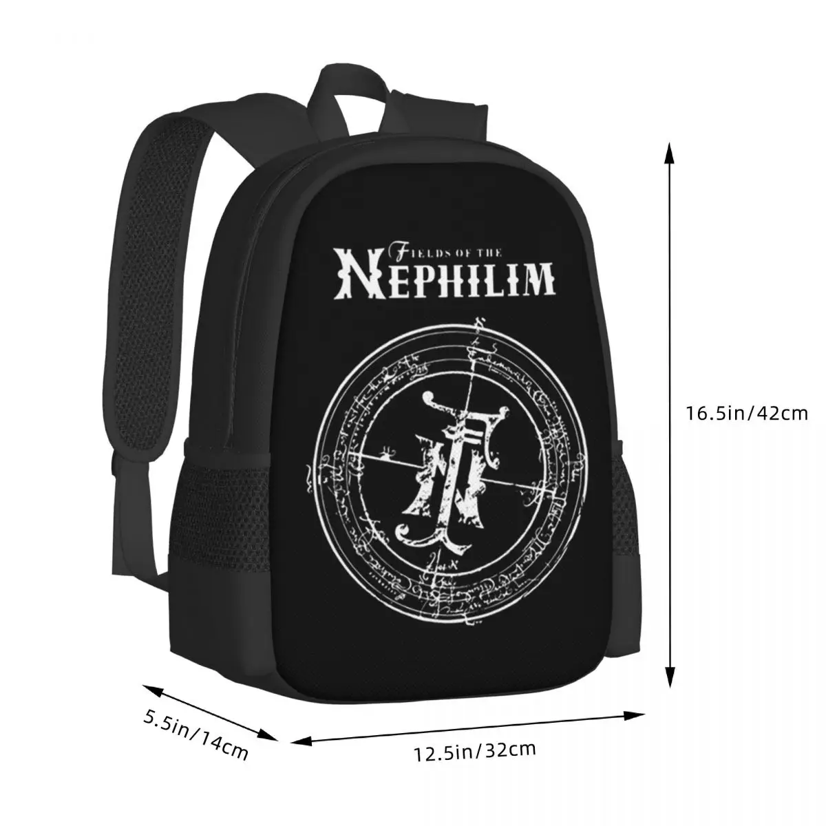 Fields Of The Nephilim Student Backpack School Bag Hiking Travel Daypack for Boys Girls Fashion Bookbag Shoulder Bags