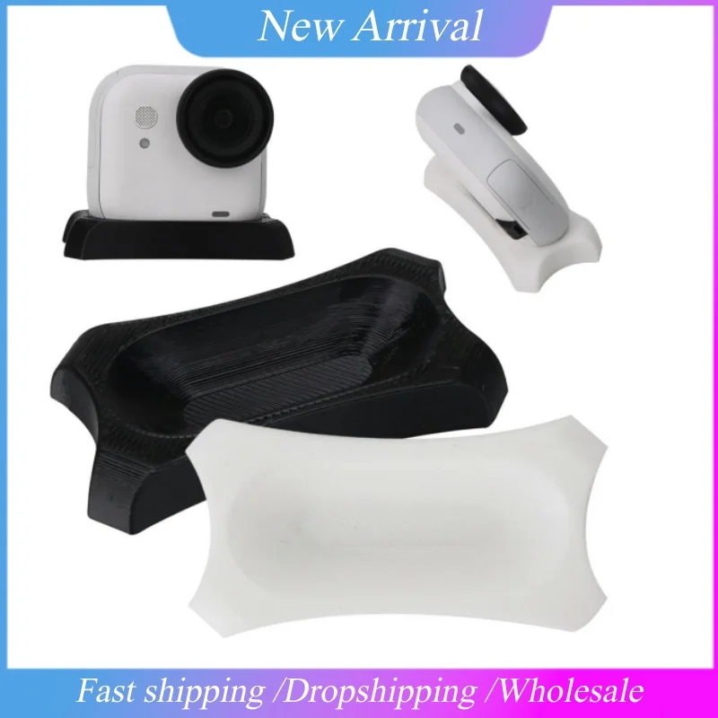 For Insta360 GO Ultra Silicone Base Multi-angle Mount Fixed Bracket Standing Shooting Non-Slip Base Action Camera Accessories