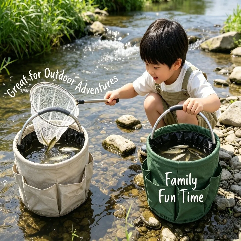 17L Capacity Storage Organizer Bag Foldable Design With Handle Cleaning Caddy Large Capacity Car Wash Use Picnic Tote Bag