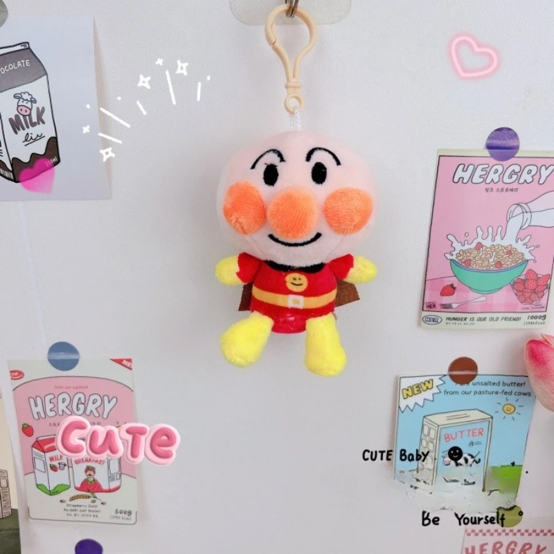 Anpanman Jam’s Uncle Shokupanman Cartoon Cute Doll Doll Keychain Student School Bag Backpack Exquisite Ornament Gift Wholesale