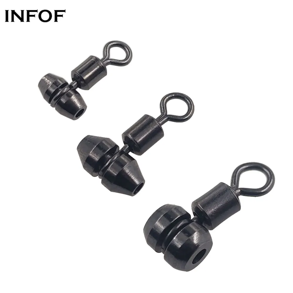 10/20pcs 3-way Fishing Swivels Heavy Duty Cross Line Barrel Swivel Hook Fishing Connector Carp Tackle Accessories Tool