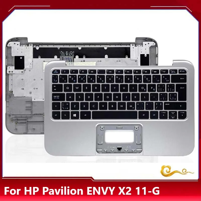 

YUEBEISHENG New/org for HP Pavilion ENVY X2 11-G palmrest EUR CA/FR keyboard upper cover 13NL-0KA0B01