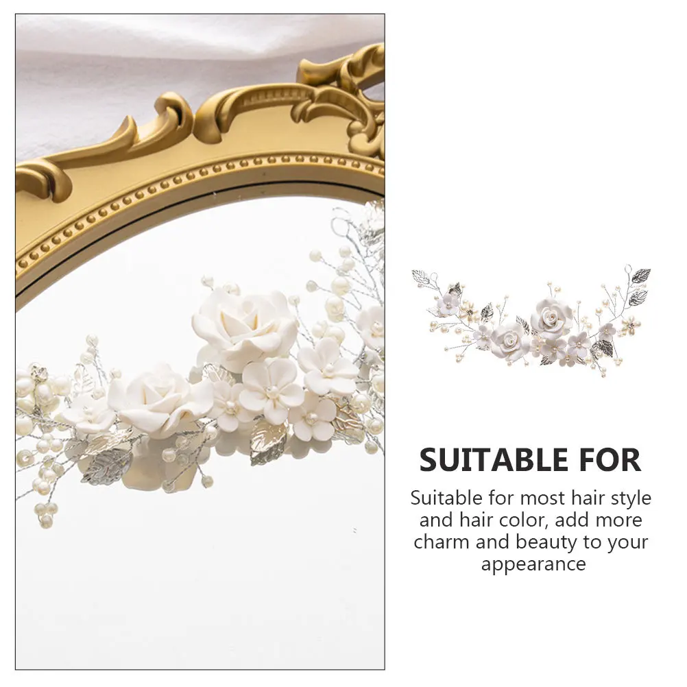 

Wedding Hair Accessories Bridal Headband Elegant Decorative Bride Headpiece for Party Ceremony Birthday Wedding Hair Decoration