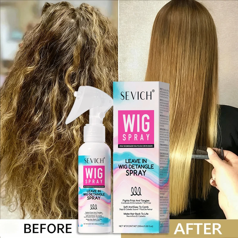 

Leave-In Spray Wig Care Keratin Hair Oil Smoothing Shiny Hair Care For Women Wig Anti-frizz Synthetic Hair Conditioner Spray