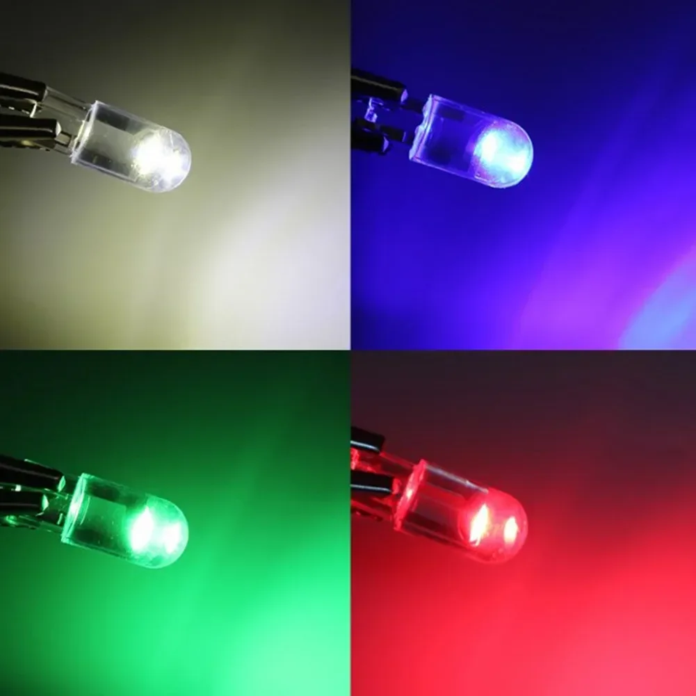 10PCS W5W LED Bulb 12V 4W 400lm Car LED Lights COB Glass Auto License Plate Lamp Dome Read DRL Bulb Equippments Parts