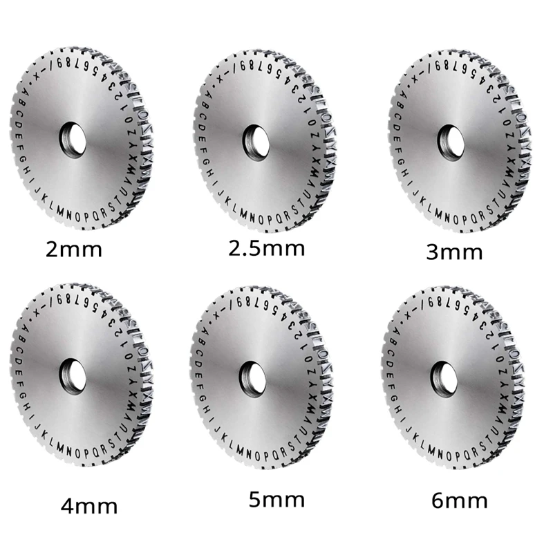 Manual Marking Steel Stamp Wheel Accessories For Nameplate Metal Label Stamping Printer Machine