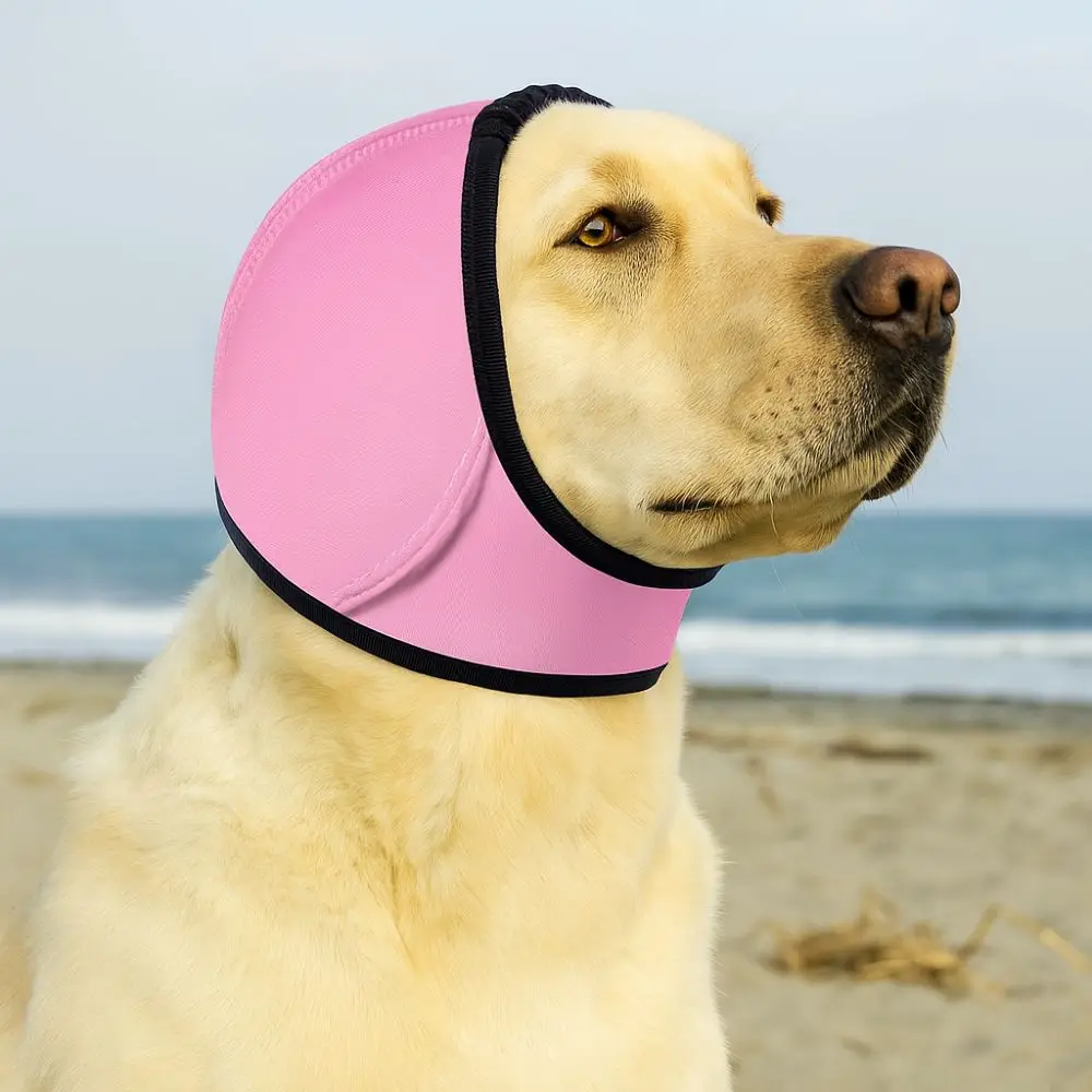 

Noise Reduction Dog Ear Covers Hearing Protection Anti-Noise Dog Calming Earmuff Shock Proof Adjustable Pet Headcover Rainy Day