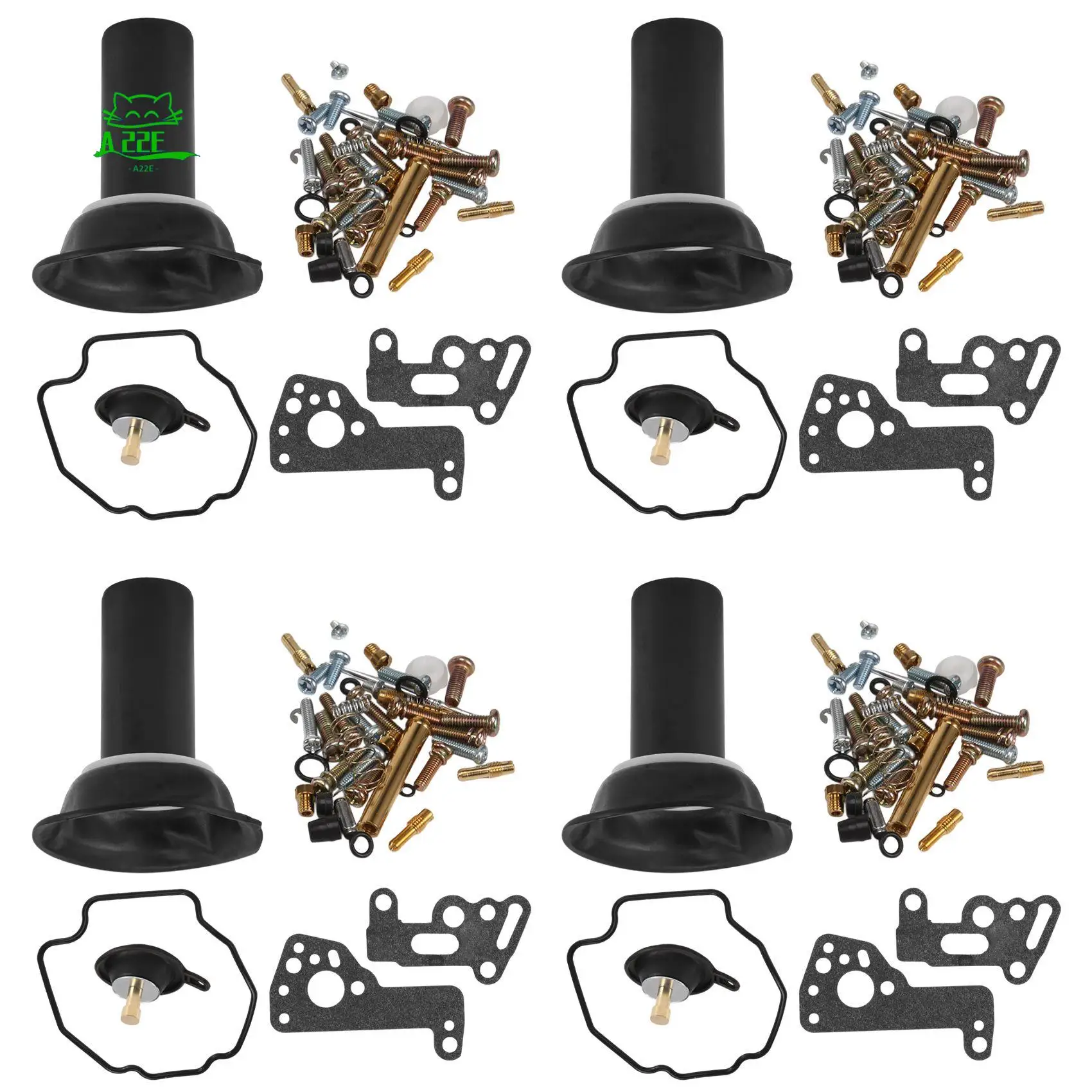 

A22E-4Set For V-MAX 1200 Vmax 1985-2000 V-MAX1200 Motorcycle Carburetor Repair Kit Plunger