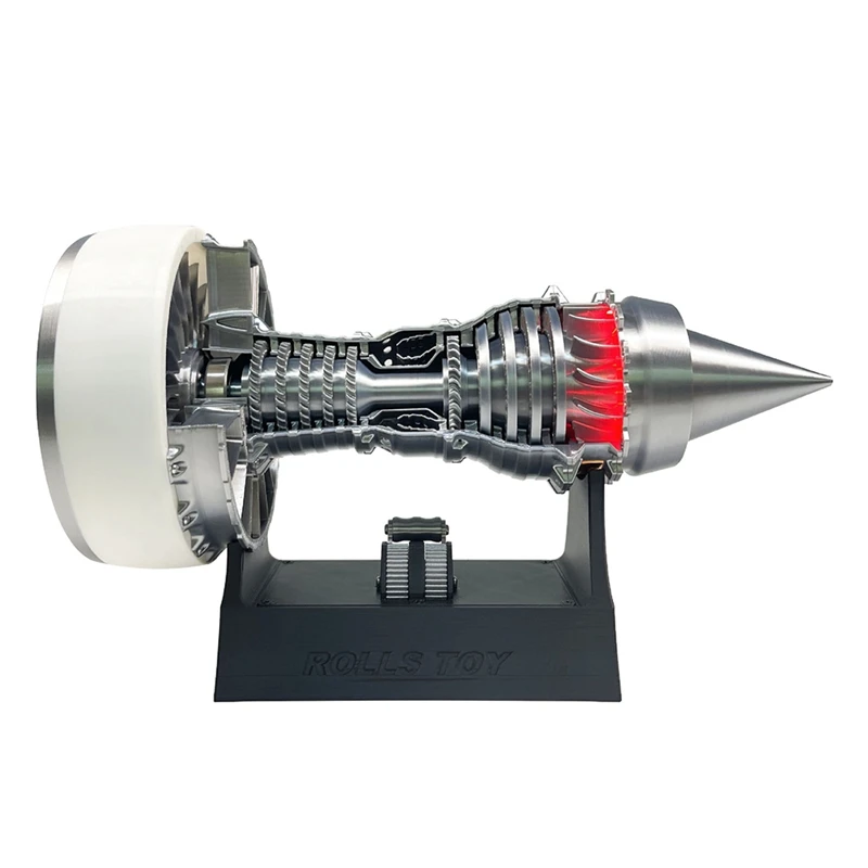 TR900/A380 Turbofan Engine Model Mini Push Rod Speed Control Electric Engine Ornaments Gift Toy