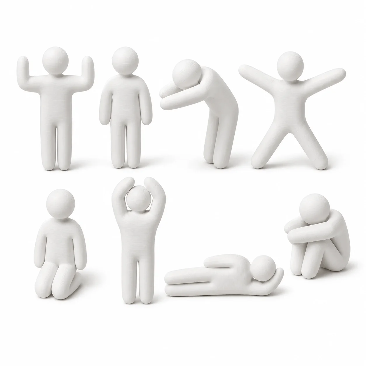 Rafford 8-teiliges Super-Chamäleon-Spielfiguren-Set, DIY Bemalbare Weiße 3D-Gedruckte Magnetische Minifiguren, Kreatives Kühlschrank-Deko-Spielzeug – Detail 7