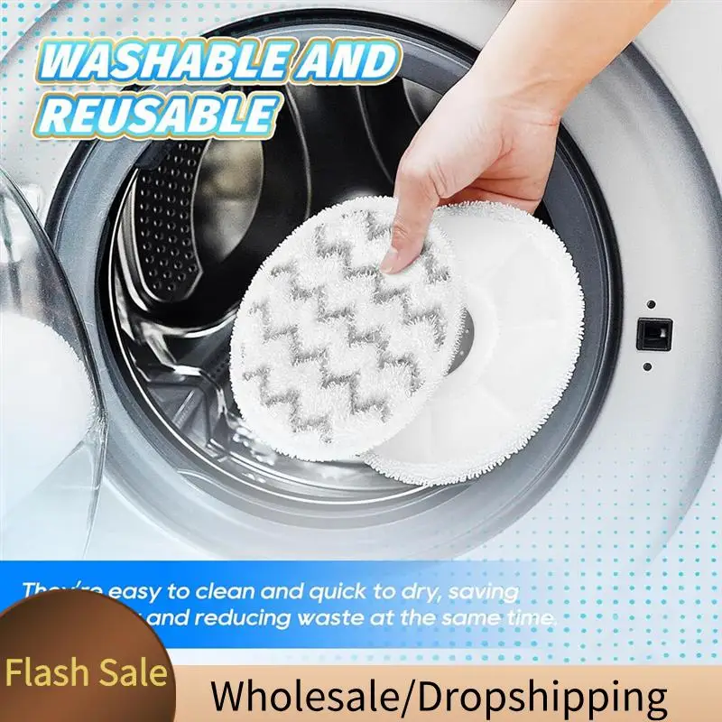 وسادات ممسحة BAAD لـ Bissell Spinwave Smartsteam Scrubbing Steam Mop 3897A 3712C 3712W وسادات استبدال الممسحة الدوارة