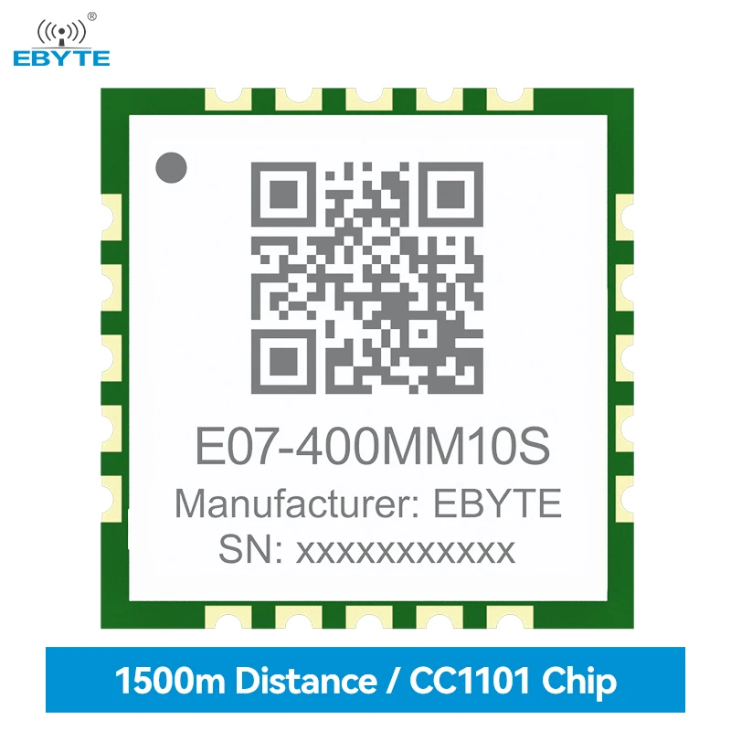 TI CC1101 Module 915/868/433MHZz EBYTE E07-400MM10S E07-900MM10S 10dBm 1.5km Stamp Hole SMD Module RSSI Ultra Small Size