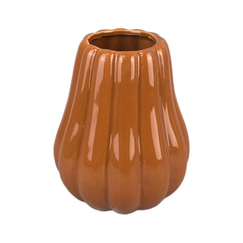 

Yjq flower arrangement bouquet ceramic decorative ornament soft ornament ornament niche pumpkin vase