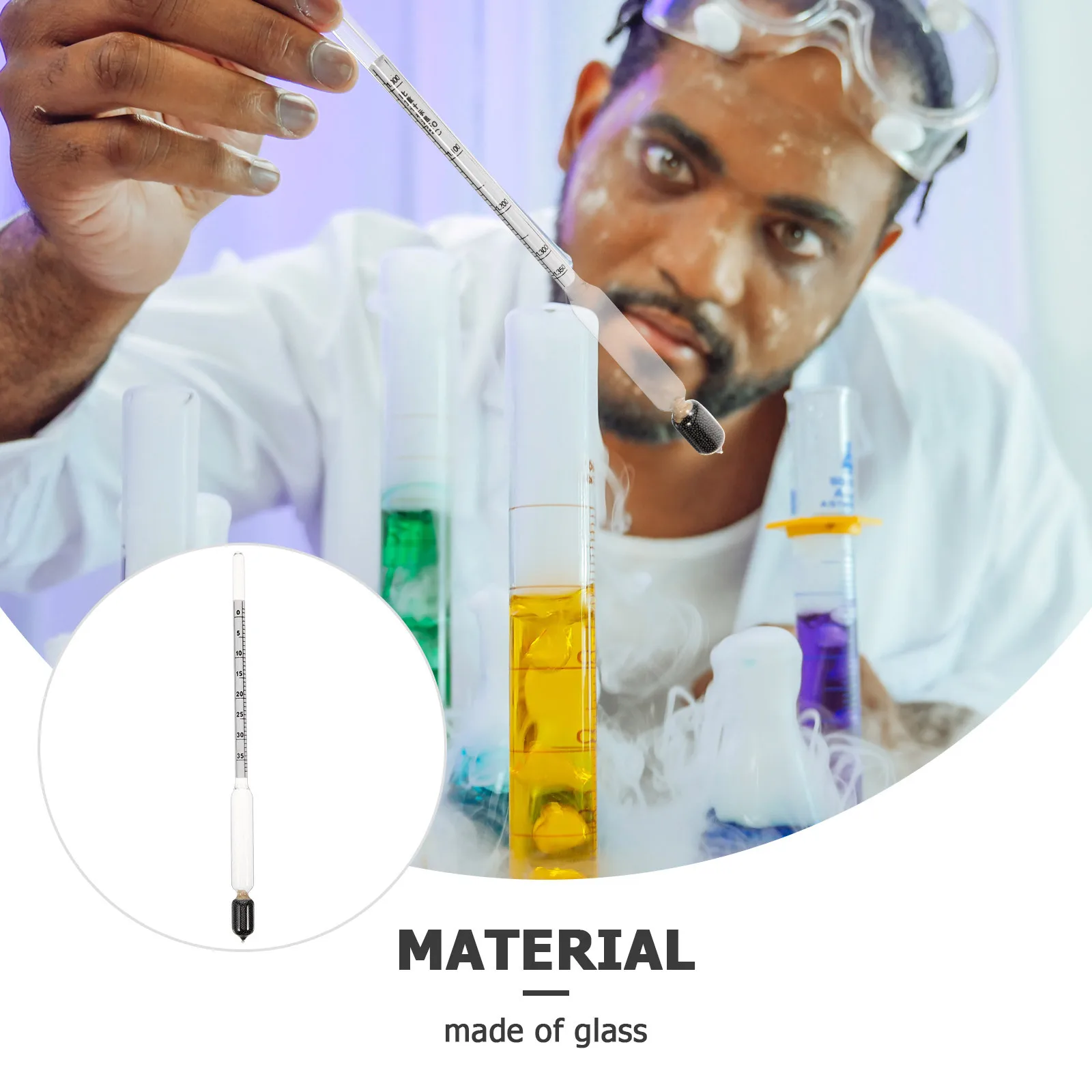 

Liquid Hydrometer High Precision Scale For Mud Petroleum Diesel Sulfur Compounds Glass Specific Gravity Tester Lab