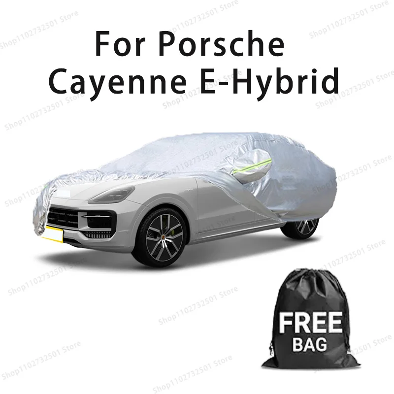 

For Porsche Cayenne E-Hybrid Car Cover with Reflective Strip Dustproof UV Scratch-Resistant Sunscreen Protective cover