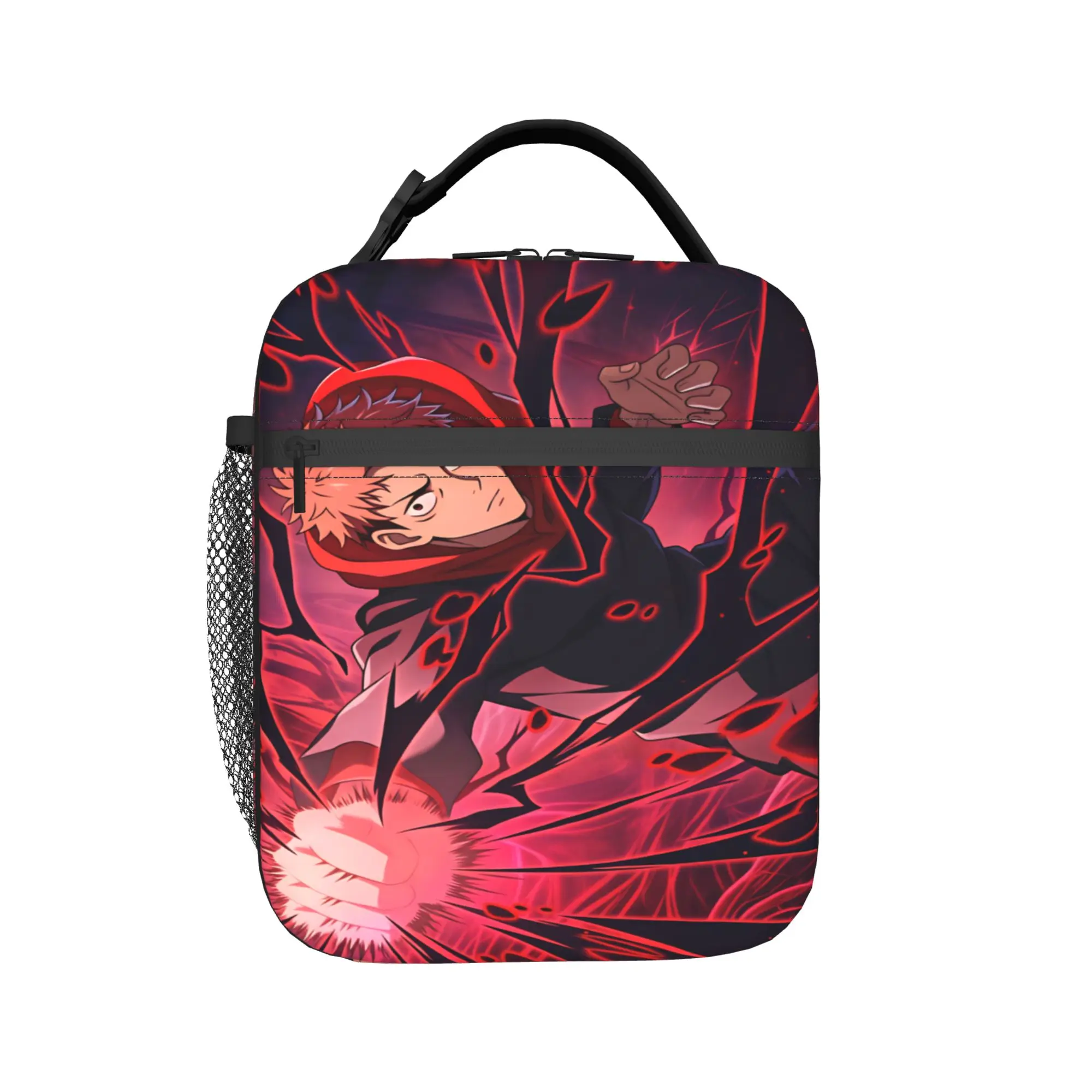 J-Jujutsu Kaisens Lunch Bag For Unisex  Graphic Lunch Box Kawaii Outdoor Picnic Cooler Bag Convenient Oxford Tote Food Bags