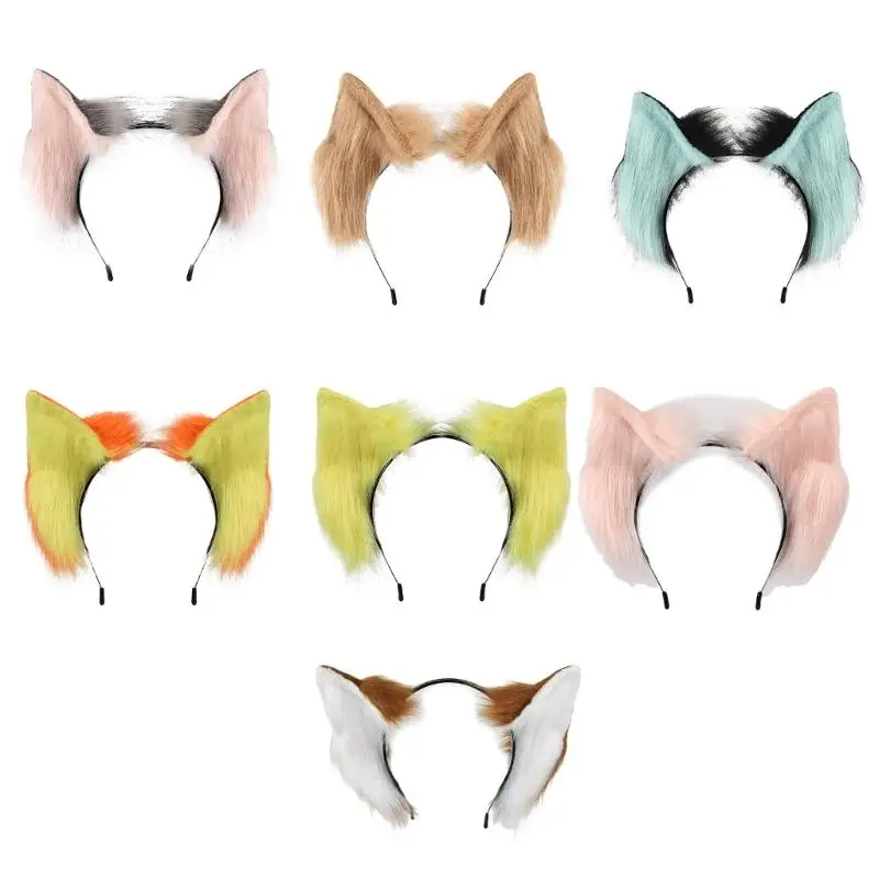 

652F Anime Cats Ear Hair Band Adjustable Halloween Party Costume Accessory