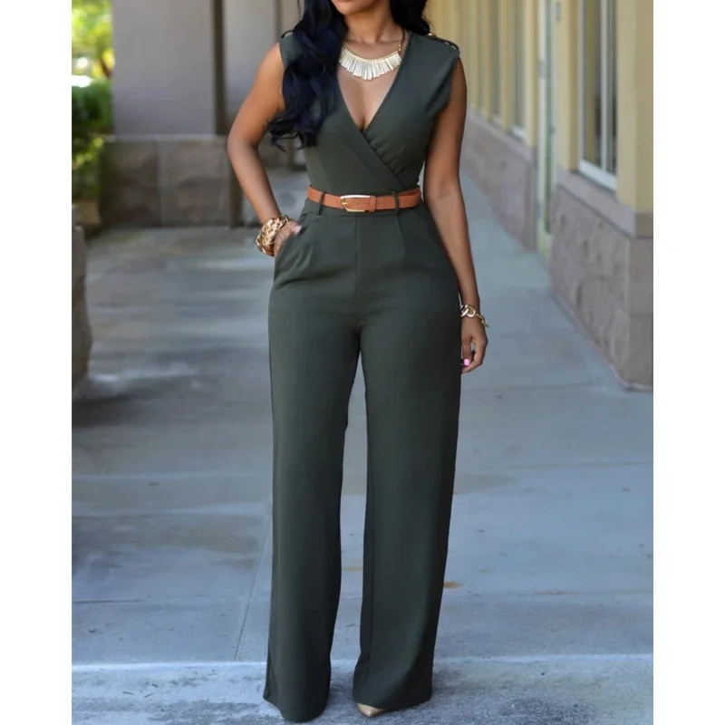 Women Jumpsuit Lady Sleeveless Romper Jumpsuit Bodysuit Bodycon Party Streetwear Outfit Clothes Party Playsuit