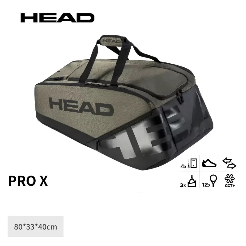 HEAD PRO X Series Tennis Backpack / Court Bag / 9R / 12R Tennis Racquet Bag Travel