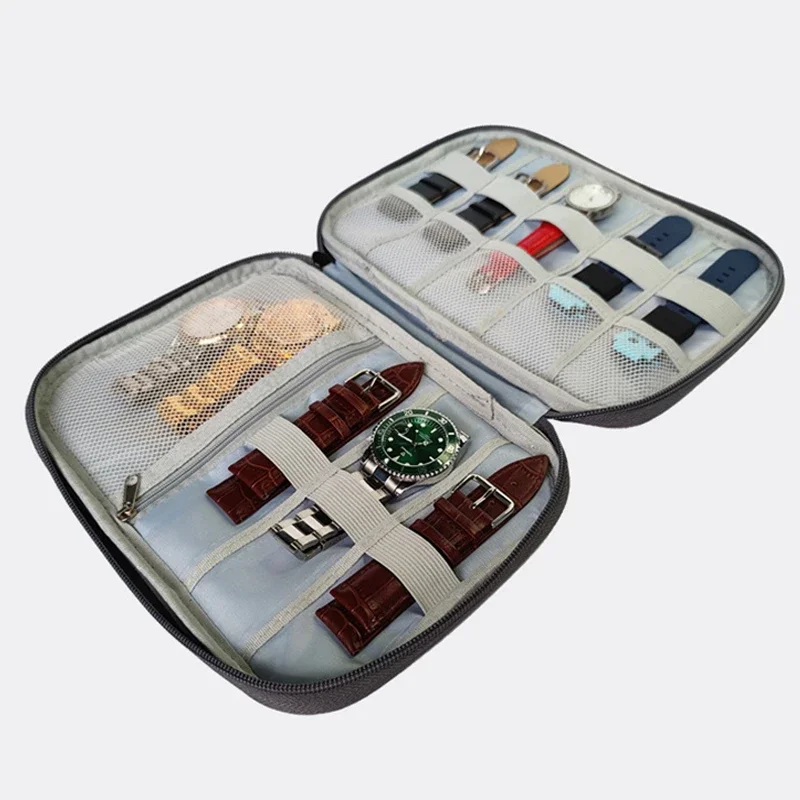 Boîte de bracelet de montre pour Apple Watch, boîtier de bracelet, câble de données, montre intelligente de voyage, sac de rangement de bracelet, boîte organisateur de montres