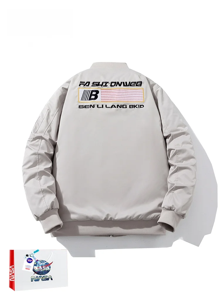 

Утепленная хлопковая куртка для старшеклассников: повседневная, водонепроницаемая, на молнии, свободного кроя, молодежная мода