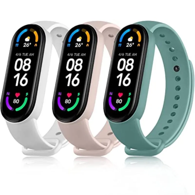 Bracelet for Mi Band 6 7 Strap Sport silicone watch wristband Miband6 band4 correa belt For Xiaomi mi band 3 4 5 6 7 Accessories