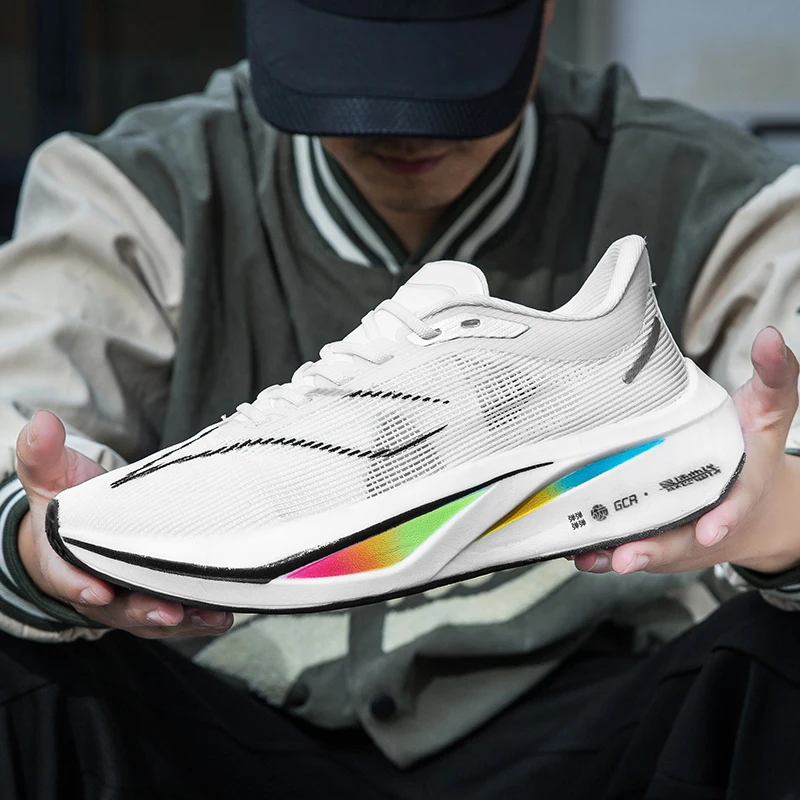 

Men Daily Athletic Running Sneakers Shock Absorption Sweat Wicking Breathable Anti Slip Durable Outdoor Training Casual Shoes