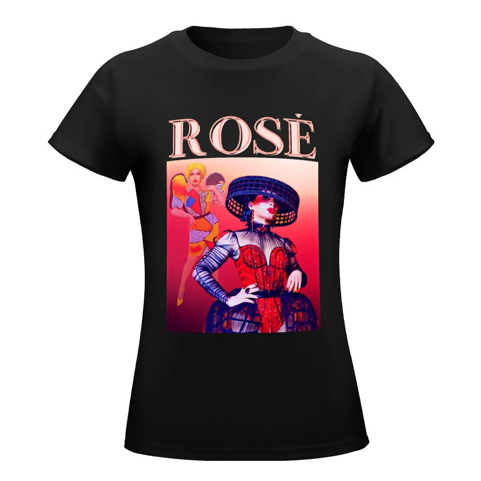 Retro Inspired Rose from Season 13 of RuPaul's Drag Race T-Shirt funny Aesthetic clothing summer top cropped t shirts for Women