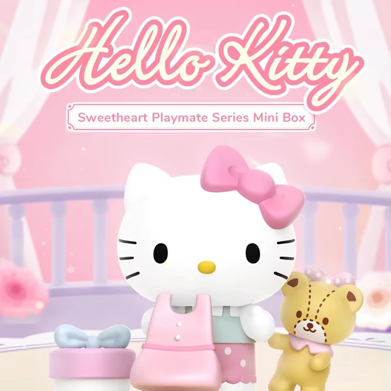 Moetch Sanrio Blind box HelloKitty Sweetheart Playmate Series Mini Box Kawaii y2k toy Anime figures Cute Halloween gifts