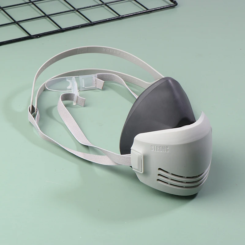 Máscara antipolvo antipolvo industrial, transpirable, lavable, antipérdida, polvo de lima, máscara de molienda para carpintería