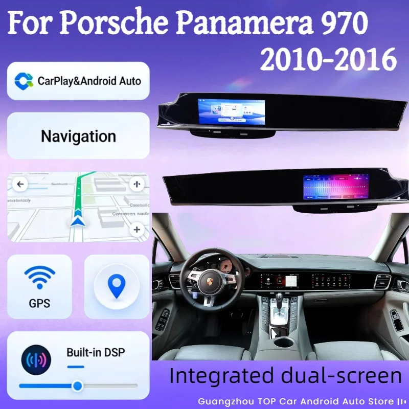 Factory Dual Screen Android Control panel For Porsche Panamera 970 2010-2016 Carplay Interactive Multimedia Video Player Unit