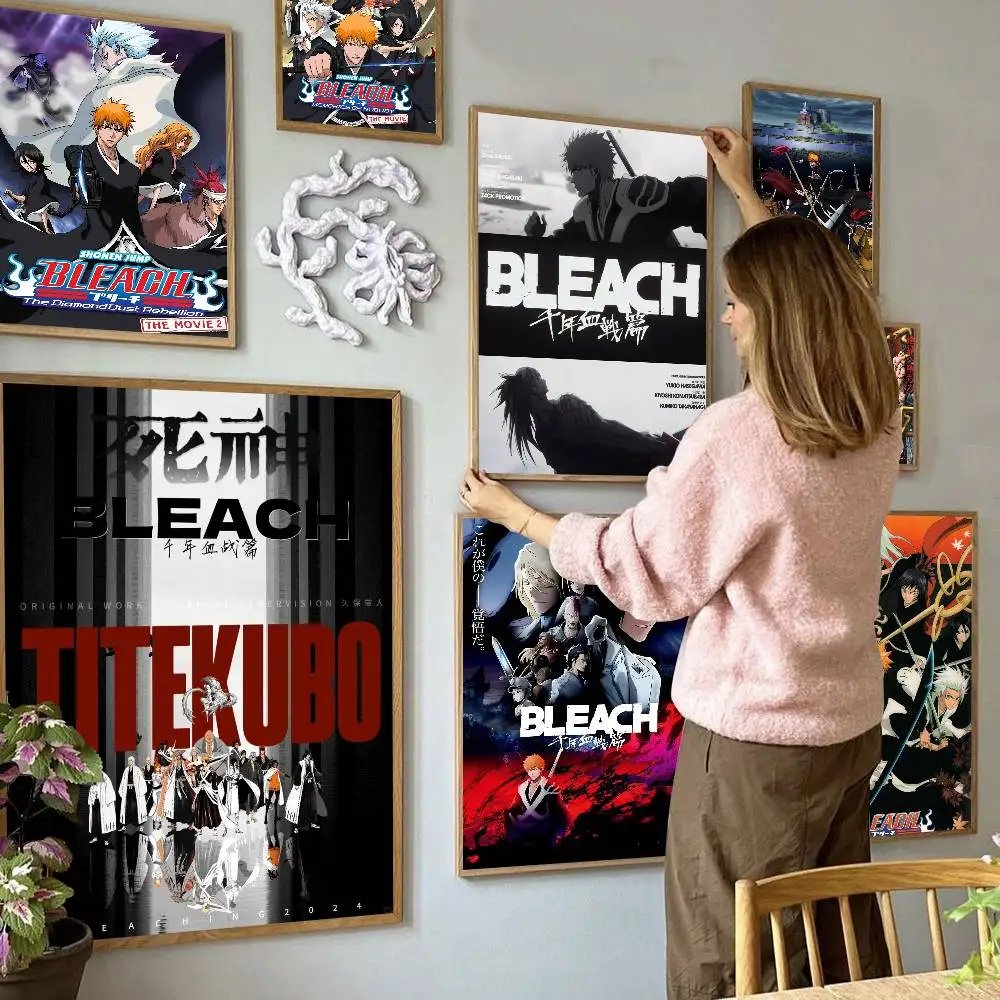Anime Bleach Classic Vintage Posters HD Quality Wall Art Retro Posters for Home Room Wall Decor
